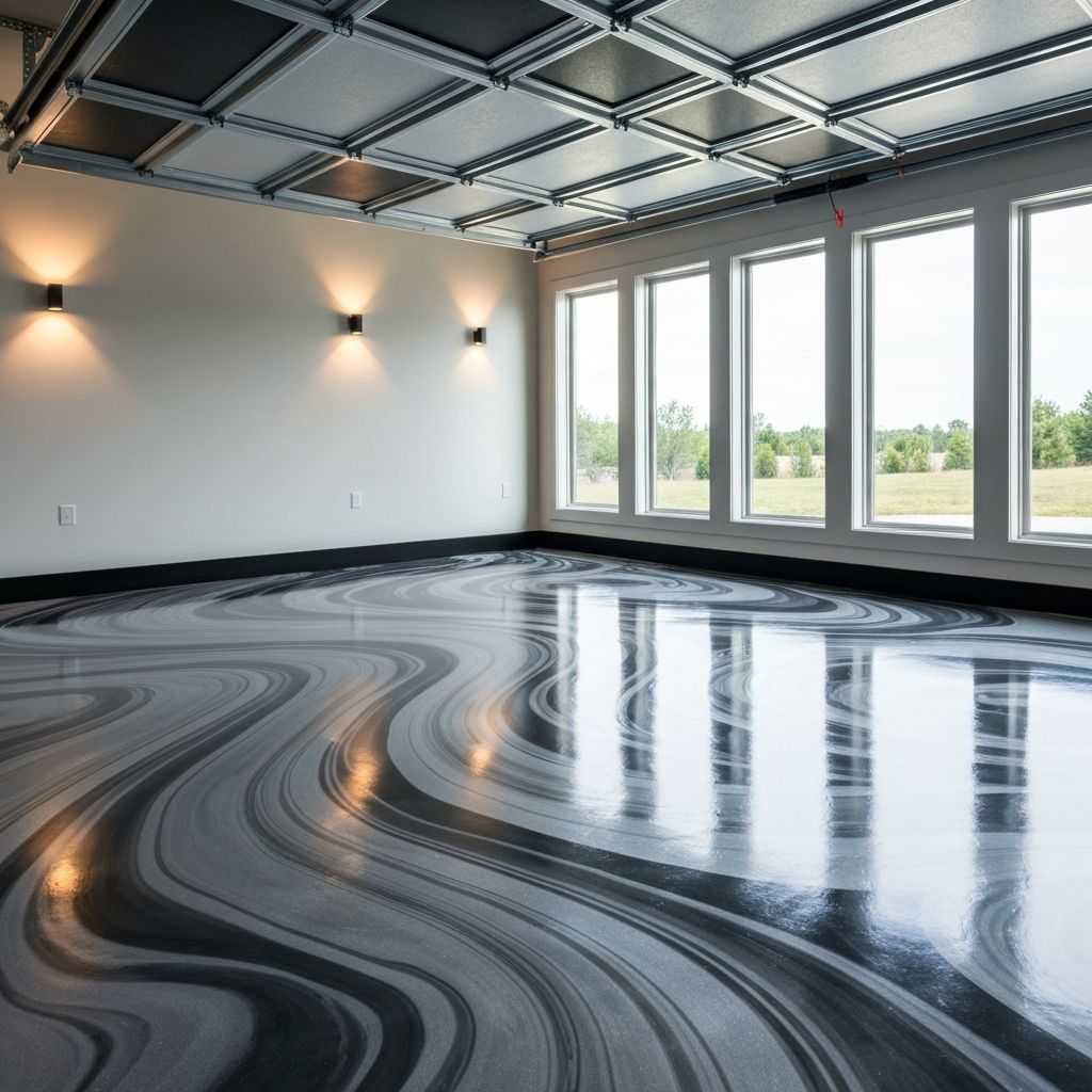 Metallic Epoxy Garage - Epoxy flooring project in Mount Pleasant, SC